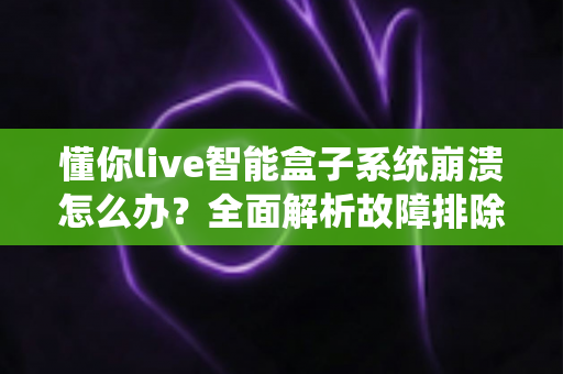 懂你live智能盒子系统崩溃怎么办?全面解析故障排除与修复指南 懂你live智能盒子系统崩溃怎么办?全面解析故障排除与修复指南