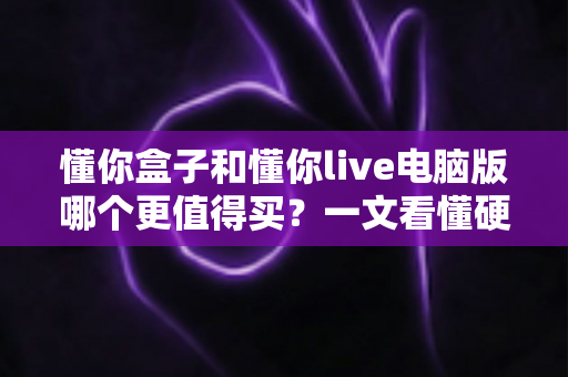 懂你盒子和懂你live电脑版哪个更值得买?一文看懂硬件与软件方案的选购差异 懂你盒子和懂你live电脑版哪个更值得买?一文看懂硬件与软件方案的选购差异