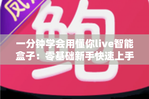 一分钟学会用懂你live智能盒子：零基础新手快速上手全攻略