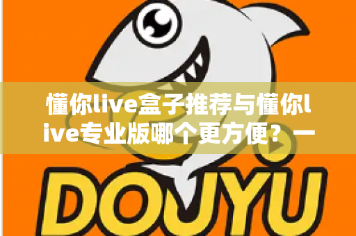 懂你live盒子推荐与懂你live专业版哪个更方便？一文看懂两款方案的真实差异，选对不踩坑