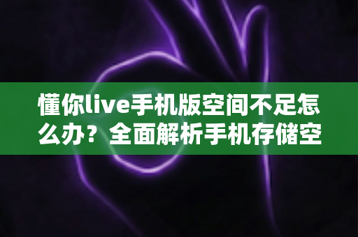 懂你live手机版空间不足怎么办？全面解析手机存储空间清理与优化实用指南