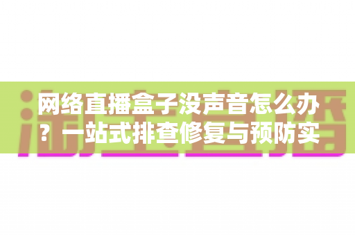 网络直播盒子没声音怎么办?一站式排查修复与预防实用指南 网络直播盒子没声音怎么办?一站式排查修复与预防实用指南