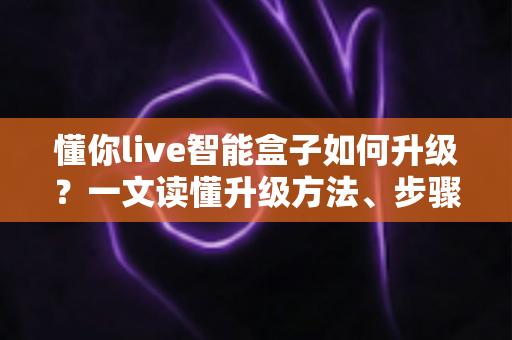 懂你live智能盒子如何升级?一文读懂升级方法、步骤与避坑指南,让老盒子重获新生 懂你live智能盒子如何升级?一文读懂升级方法、步骤与避坑指南,让老盒子重获新生