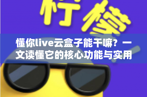 懂你live云盒子能干嘛?一文读懂它的核心功能与实用价值 懂你live云盒子能干嘛?一文读懂它的核心功能与实用价值