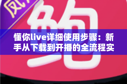 懂你live详细使用步骤：新手从下载到开播的全流程实操指南