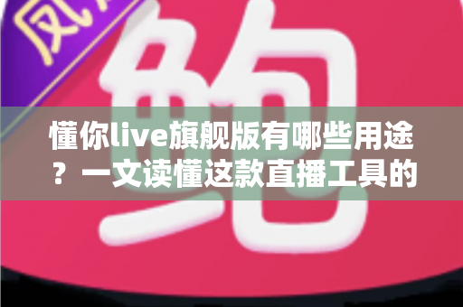 懂你live旗舰版有哪些用途？一文读懂这款直播工具的核心功能与适用场景