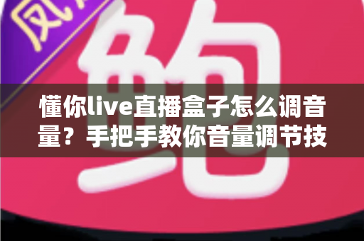 懂你live直播盒子怎么调音量？手把手教你音量调节技巧与故障排查全攻略