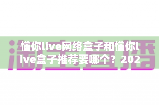 懂你live网络盒子和懂你live盒子推荐要哪个？2025年最新选购指南与深度对比分析