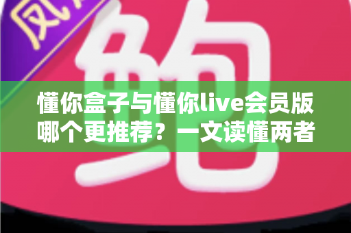 懂你盒子与懂你live会员版哪个更推荐?一文读懂两者区别,选对不花冤枉钱 懂你盒子与懂你live会员版哪个更推荐?一文读懂两者区别,选对不花冤枉钱