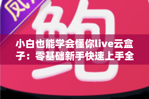小白也能学会懂你live云盒子：零基础新手快速上手全攻略