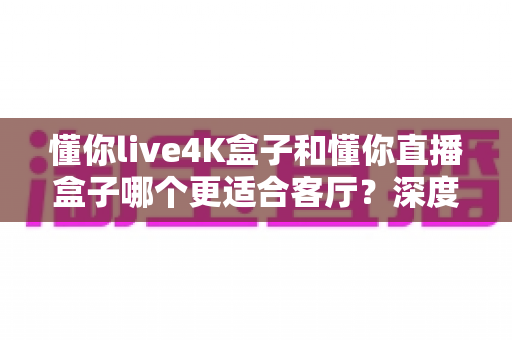 懂你live4K盒子和懂你直播盒子哪个更适合客厅?深度解析帮你找到客厅影音最优解 懂你live4K盒子和懂你直播盒子哪个更适合客厅?深度解析帮你找到客厅影音最优解