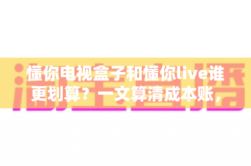 懂你电视盒子和懂你live谁更划算?一文算清成本账,帮你选对不花冤枉钱 懂你电视盒子和懂你live谁更划算?一文算清成本账,帮你选对不花冤枉钱