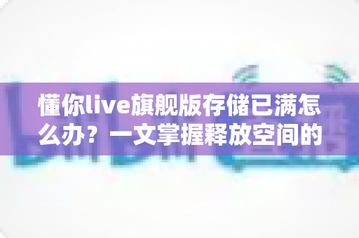 懂你live旗舰版存储已满怎么办？一文掌握释放空间的实用技巧与预防妙招