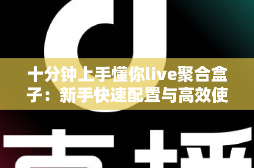 十分钟上手懂你live聚合盒子:新手快速配置与高效使用全指南 十分钟上手懂你live聚合盒子:新手快速配置与高效使用全指南