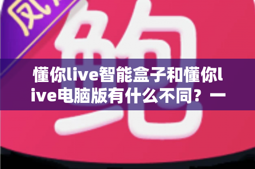 懂你live智能盒子和懂你live电脑版有什么不同？一文读懂两者核心区别与选购指南