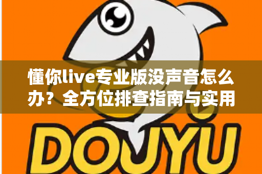 懂你live专业版没声音怎么办?全方位排查指南与实用解决方案 懂你live专业版没声音怎么办?全方位排查指南与实用解决方案