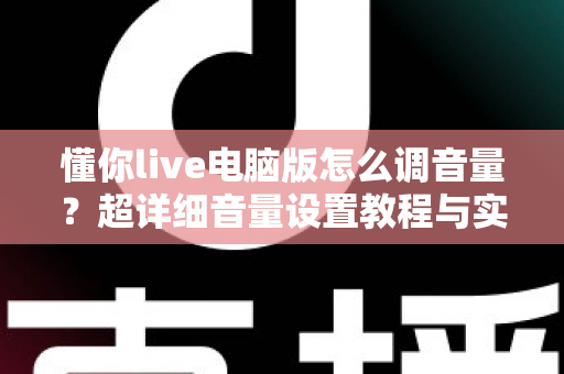懂你live电脑版怎么调音量？超详细音量设置教程与实用技巧全解析