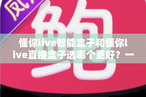懂你live智能盒子和懂你live直播盒子选哪个更好?一篇文章帮你做出最明智的购买决策 懂你live智能盒子和懂你live直播盒子选哪个更好?一篇文章帮你做出最明智的购买决策
