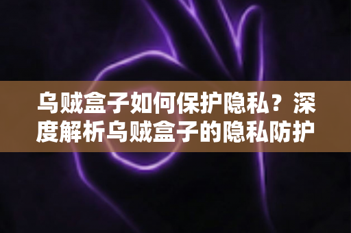 乌贼盒子如何保护隐私？深度解析乌贼盒子的隐私防护原理与实用设置指南