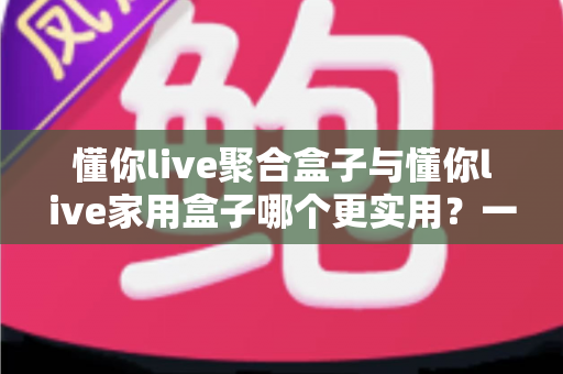 懂你live聚合盒子与懂你live家用盒子哪个更实用?一篇文章帮你彻底理清选购思路 懂你live聚合盒子与懂你live家用盒子哪个更实用?一篇文章帮你彻底理清选购思路