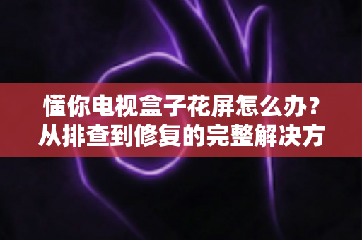 懂你电视盒子花屏怎么办？从排查到修复的完整解决方案大全