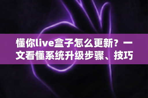 懂你live盒子怎么更新?一文看懂系统升级步骤、技巧与常见问题全解析 懂你live盒子怎么更新?一文看懂系统升级步骤、技巧与常见问题全解析