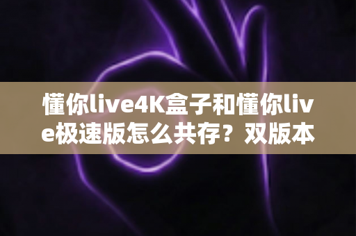 懂你live4K盒子和懂你live极速版怎么共存?双版本同装安装全攻略与避坑指南 懂你live4K盒子和懂你live极速版怎么共存?双版本同装安装全攻略与避坑指南