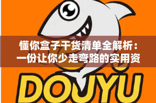 懂你盒子干货清单全解析：一份让你少走弯路的实用资源指南