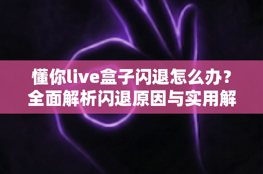 懂你live盒子闪退怎么办?全面解析闪退原因与实用解决方案大全 懂你live盒子闪退怎么办?全面解析闪退原因与实用解决方案大全