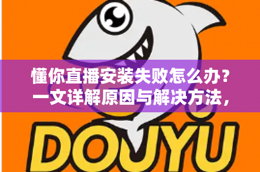 懂你直播安装失败怎么办？一文详解原因与解决方法，助你快速完成安装