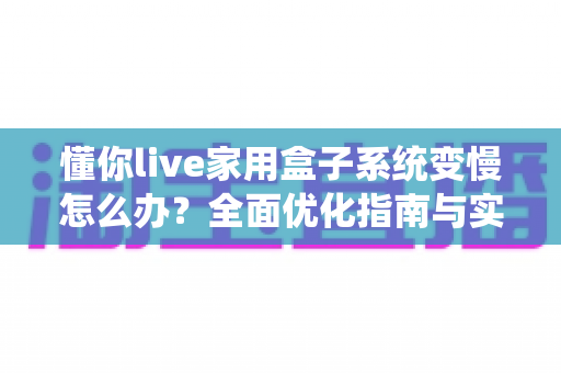 懂你live家用盒子系统变慢怎么办？全面优化指南与实用解决技巧