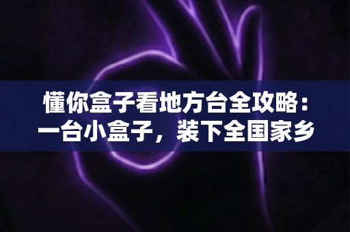懂你盒子看地方台全攻略:一台小盒子,装下全国家乡频道 懂你盒子看地方台全攻略:一台小盒子,装下全国家乡频道