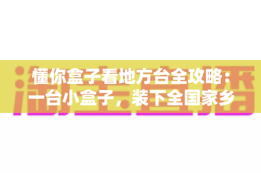 懂你盒子看地方台全攻略:一台小盒子,装下全国家乡频道 懂你盒子看地方台全攻略:一台小盒子,装下全国家乡频道