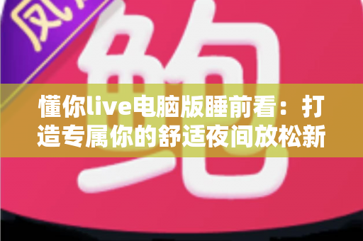 懂你live电脑版睡前看：打造专属你的舒适夜间放松新体验
