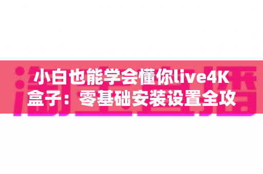 小白也能学会懂你live4K盒子：零基础安装设置全攻略，轻松畅享4K高清新视界