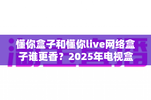 懂你盒子和懂你live网络盒子谁更香？2025年电视盒子选购深度对比指南