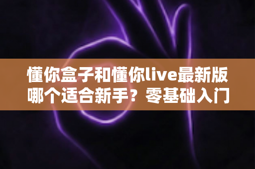 懂你盒子和懂你live最新版哪个适合新手？零基础入门首选指南与深度对比评测